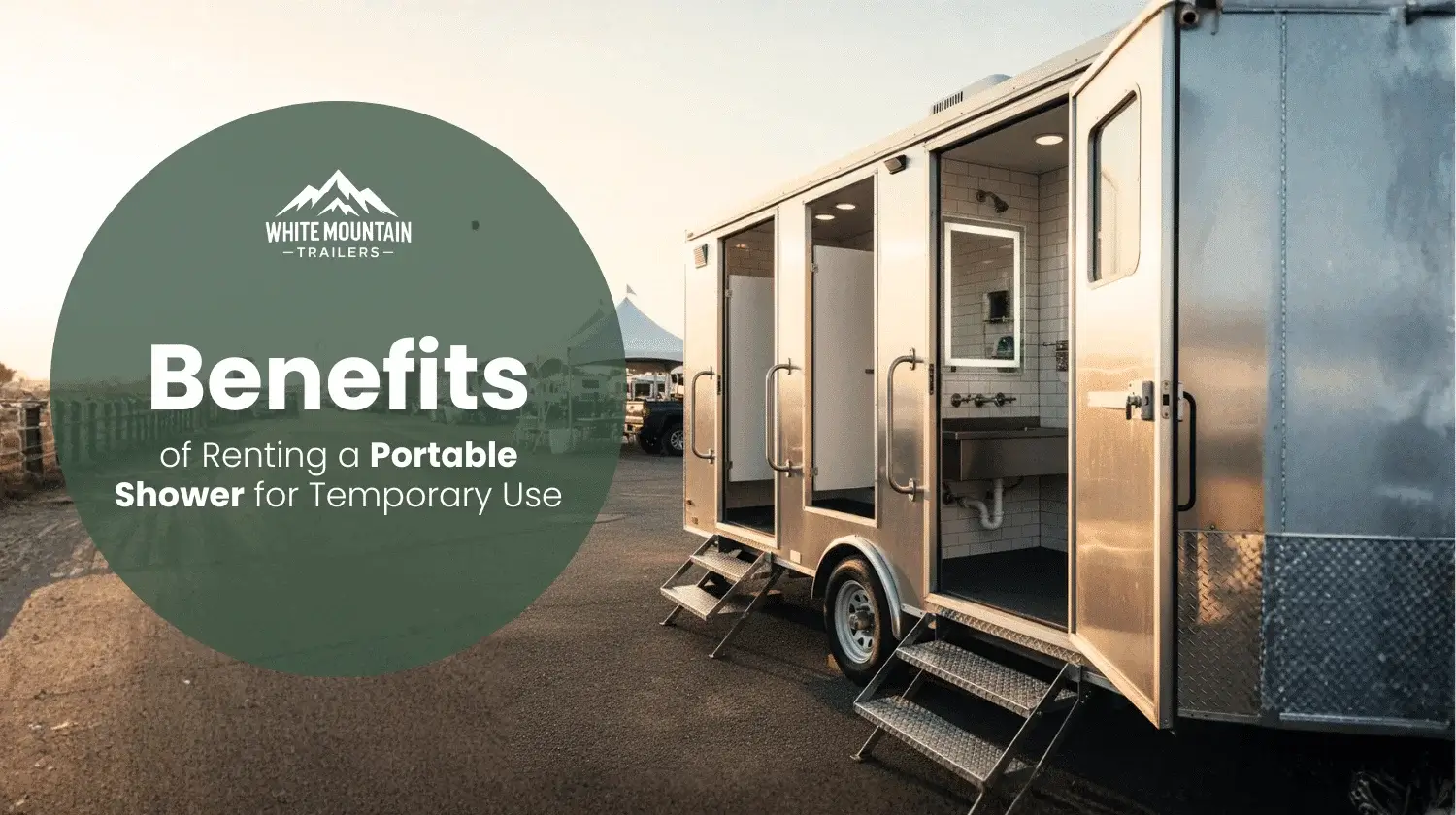 portable shower rental for temporary outdoor use