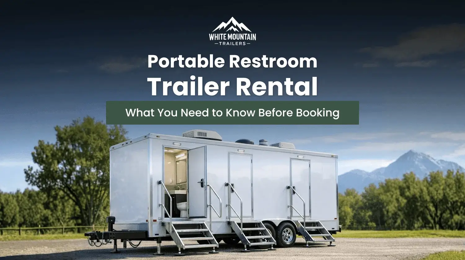 portable restroom trailer rental guide and setup tips
