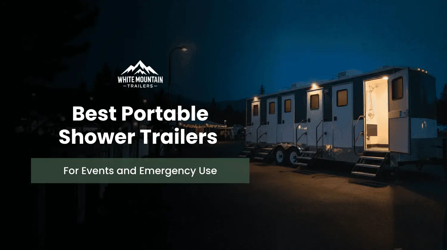 portable shower trailers for events and emergency response