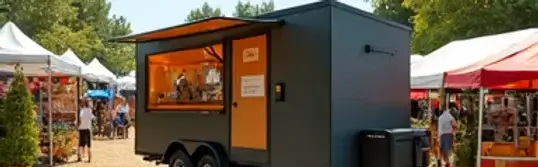 mobile sanitation trailer for construction and festivals