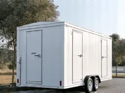 mobile restroom trailer for events and construction sites