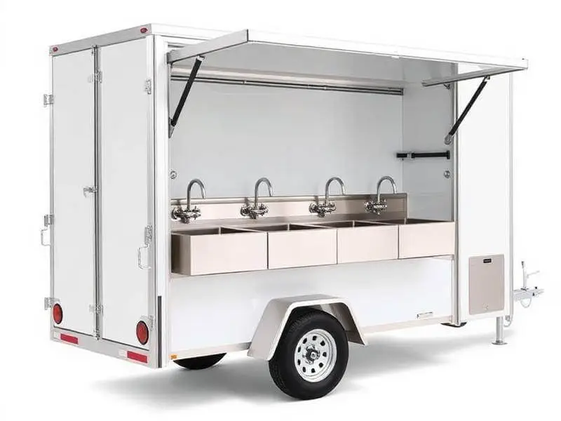 mobile sink trailer outdoor handwashing station
