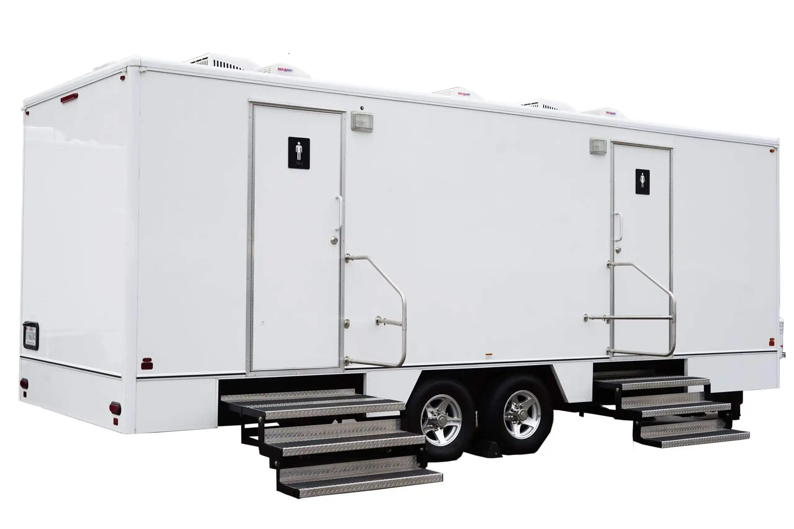 luxury portable bathroom trailer rental services
