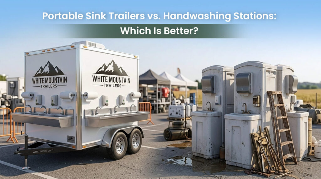 Portable Sink Trailers vs. Handwashing Stations | White Mountain Trailers