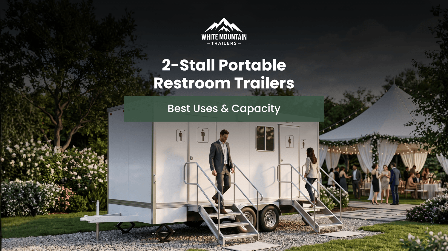 2-Stall Portable Restroom Trailers_ Best Uses & Capacity