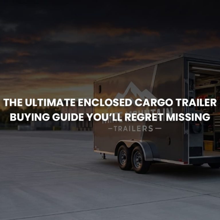 enclosed cargo trailer