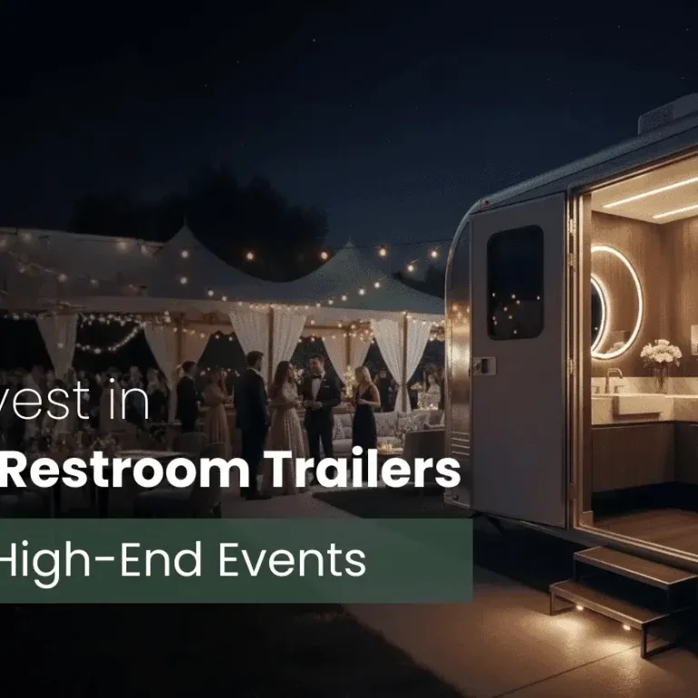 luxury restroom trailers for weddings and VIP events