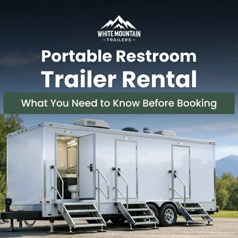 portable restroom trailer rental guide and setup tips