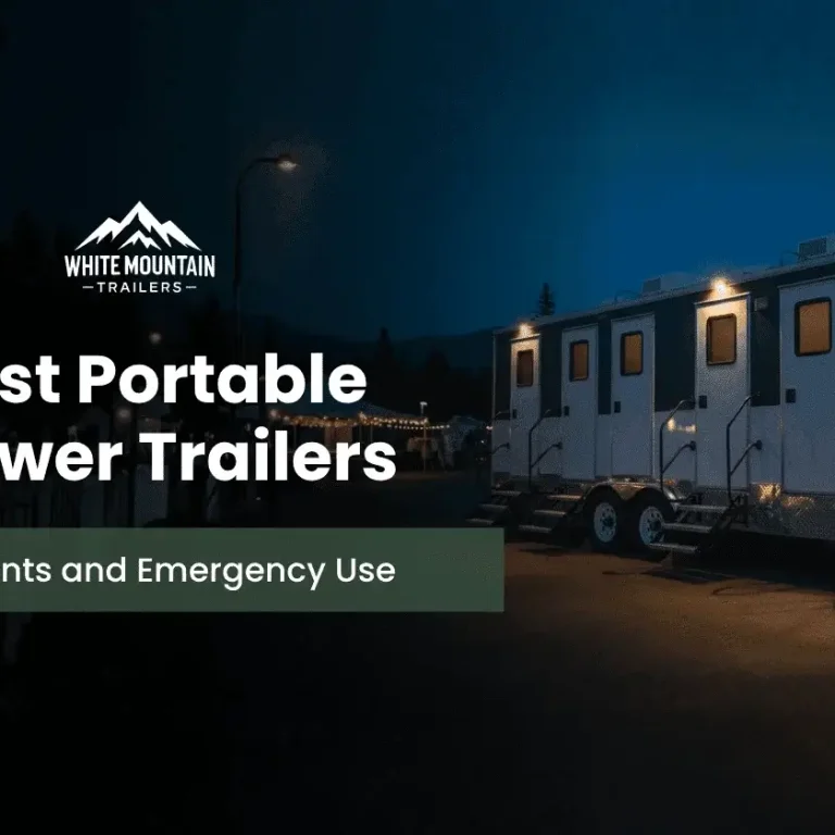 portable shower trailers for events and emergency response