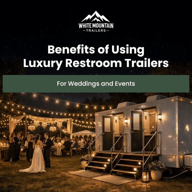 luxury mobile restroom trailer for upscale events