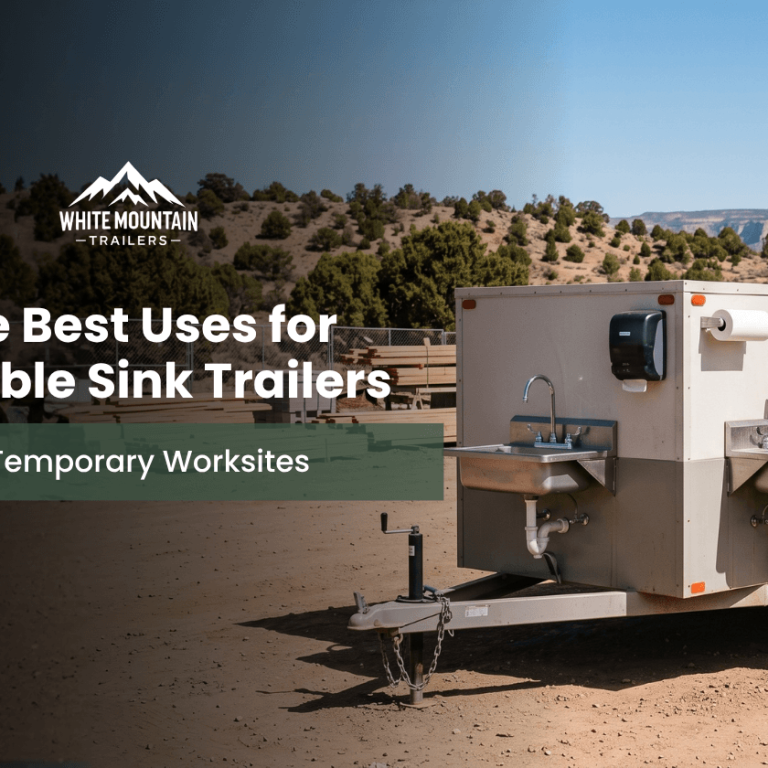 The Best Uses for Portable Sink Trailers at Temporary Worksites