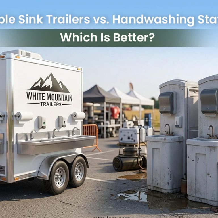 Portable Sink Trailers vs. Handwashing Stations | White Mountain Trailers